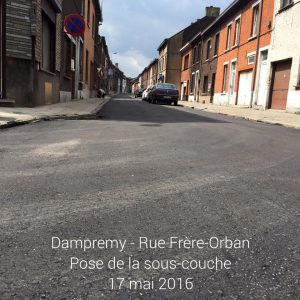 travaux dampremy rue frère orban